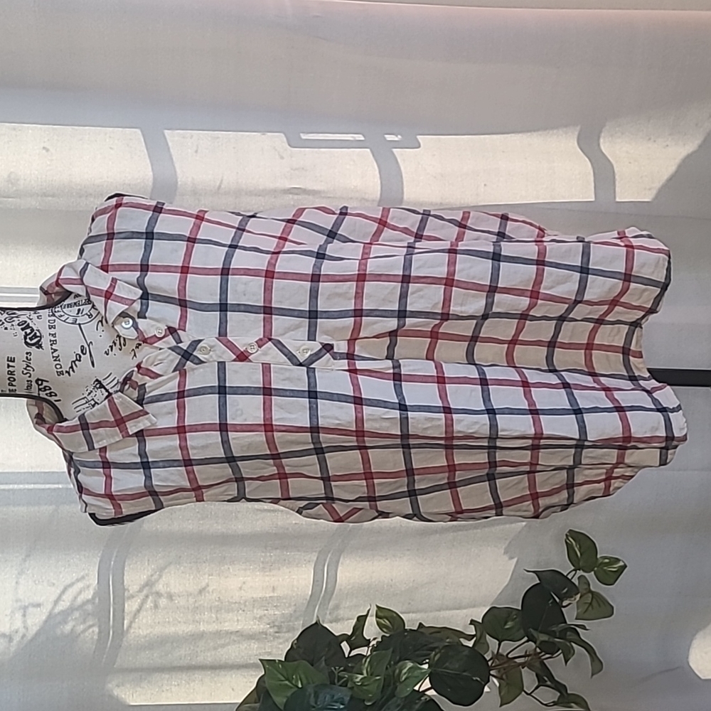 Forever21+ Plaid Collared Tank Top